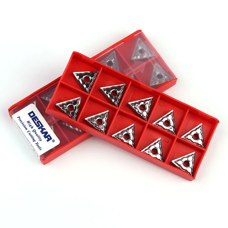 Deskarar-Cabezal de corte de aluminio y cobre, herramienta de hoja de torneado CNC, TNMG160404 HA K10 TNMG160408 HA K10