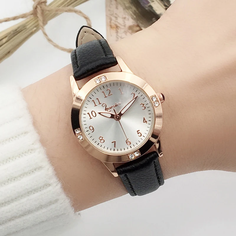 UTHAI CQ22  Kids Children Quartz Watch for Girls watches clocks watches girls wristwatch leather clock child girl rose gold