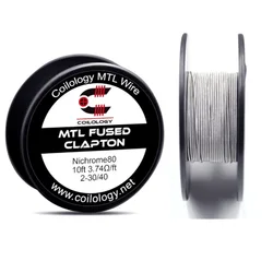 Coilology-Fil chauffant pour atomiseur, MTL Fused Clapton, NI80, 3,74 ohm, 10 pieds 02/10/2018, Précieux Rta, Accessoire Vape