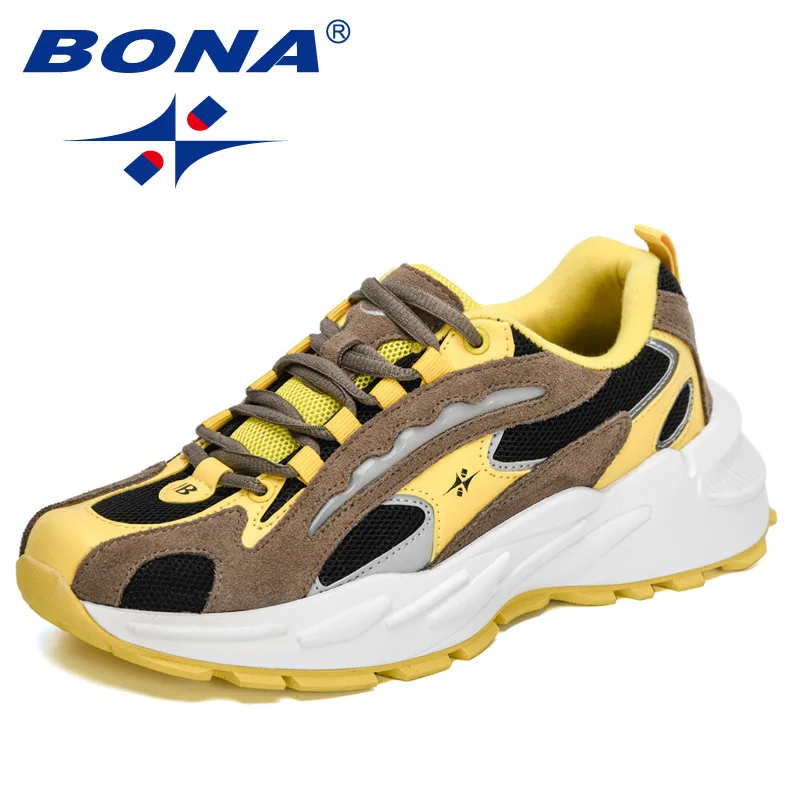 

BONA 2022 New Designers Trendy High Quality Platform Shoes Men Casual Shoes Breathable Outdoor Thick Sole Chunky Sneakers Man