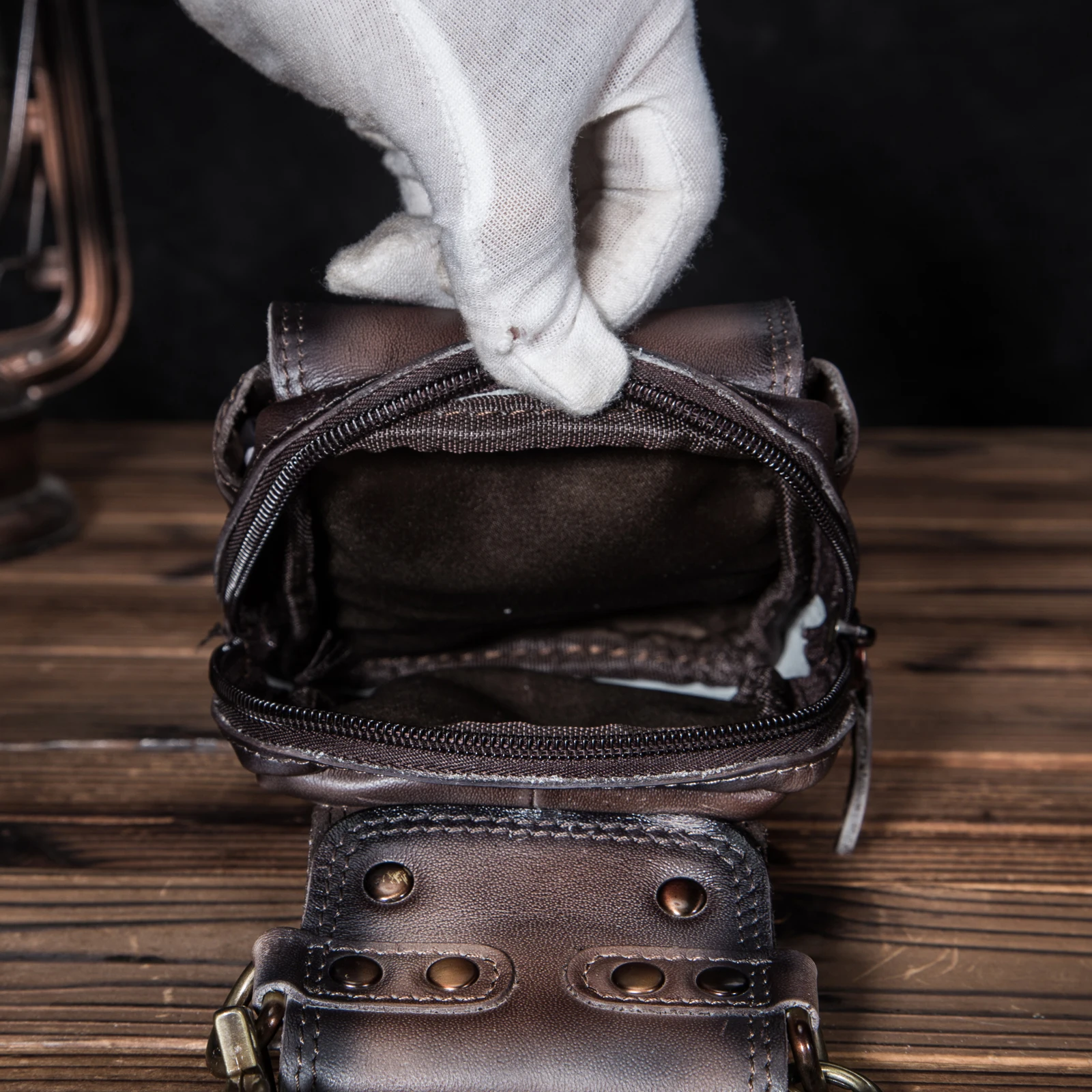 Bolso cruzado pequeño de viaje de cuero Real de calidad de moda, bolsa de teléfono para cigarrillos, diseño de riñonera, paquete de cinturón 832-dc