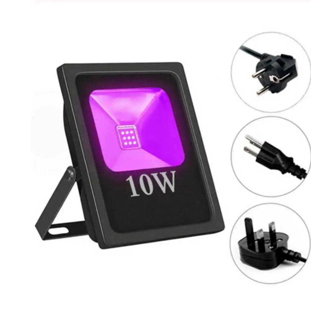 

10W 20W 30W 50W UV LED Floodlight Purple Blacklight IP66 Waterproof Ultra-Viole 395nm Stage Light for Halloween Party 10pcs