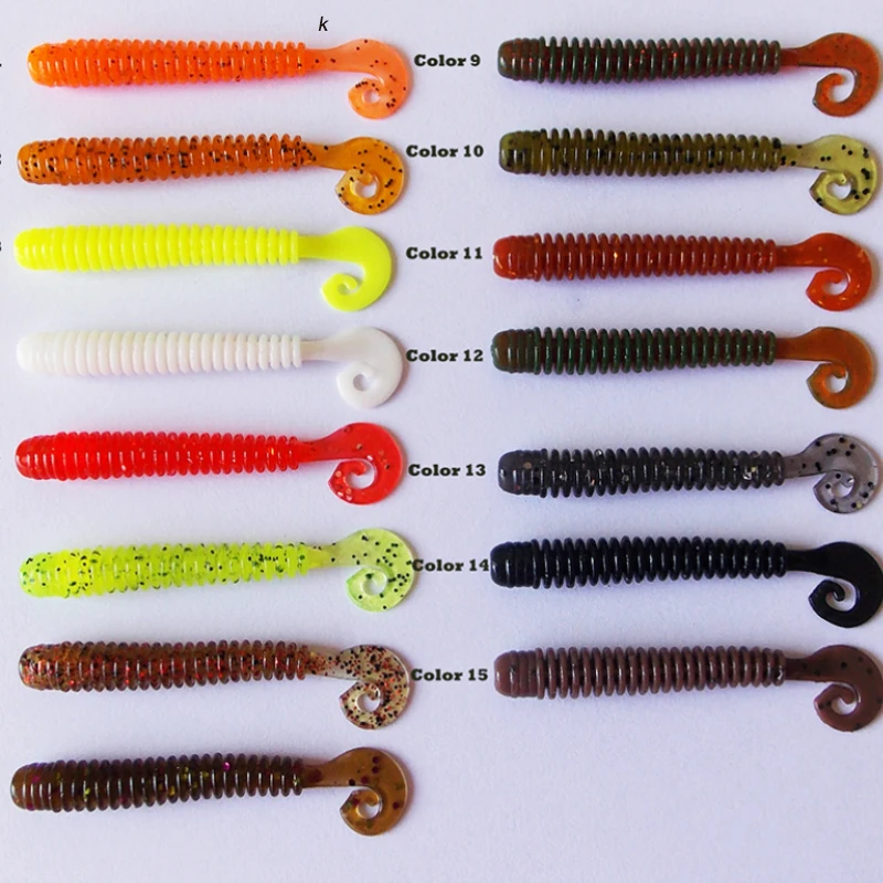 KESFISHING Soft Lure Active Slug 62mm Small G Grub Tail Pesca Fishing Accessories Silicone Isca Artificial Bait
