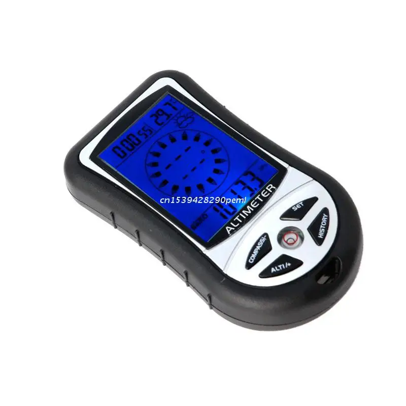 Digital 8 in 1 LCD Compass Barometer Altimeter Thermo Temperature Clock Calendar Dropship