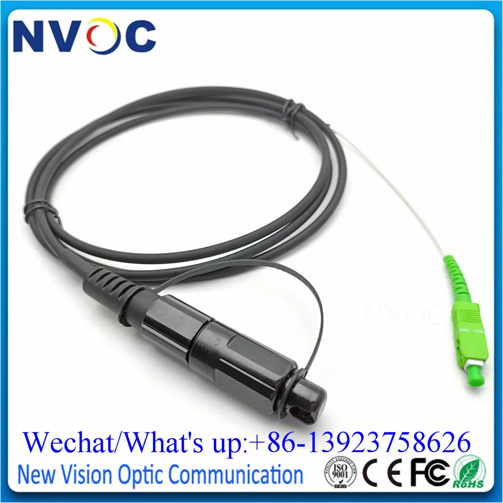 Outdoor SCAPC Waterproof IP68 SOS 5.0mm FTTH 1M 2M 3M Fiber Optic Patch Cord Cable Connector with Mini Corning Huawei SC/APC