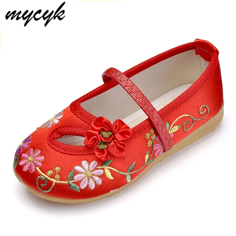 Children Shoes Girls Shoes Princess Kids Comfort Embroidery Shoes For Girls Chinese Style Spring Summer Flats Shoes