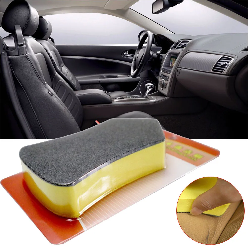 Car Felt Washing Tool Nano Cleaning Brush For Car Leather Seat Auto Care Detailing Interior Cleaning Brush Car Accessories