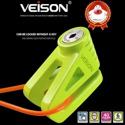 VEISON Motorcycle Lock Disc Brake Lock Safety Lock Scooter Lock Bike Lock Suitable for Honda Yamaha Suzuki Kawasaki