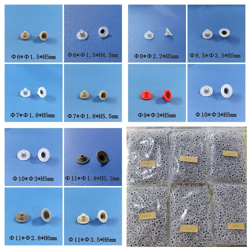 10pcs/bag conductive silicone single button silicone single keypad silicone rubber button keypad