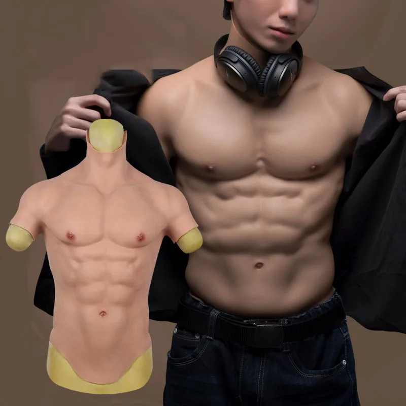 

Sexland Silicone Realistic False Fake Muscle Belly Body for Cosplayers Artificial Simulation Muscle Chest Man Crossdressers