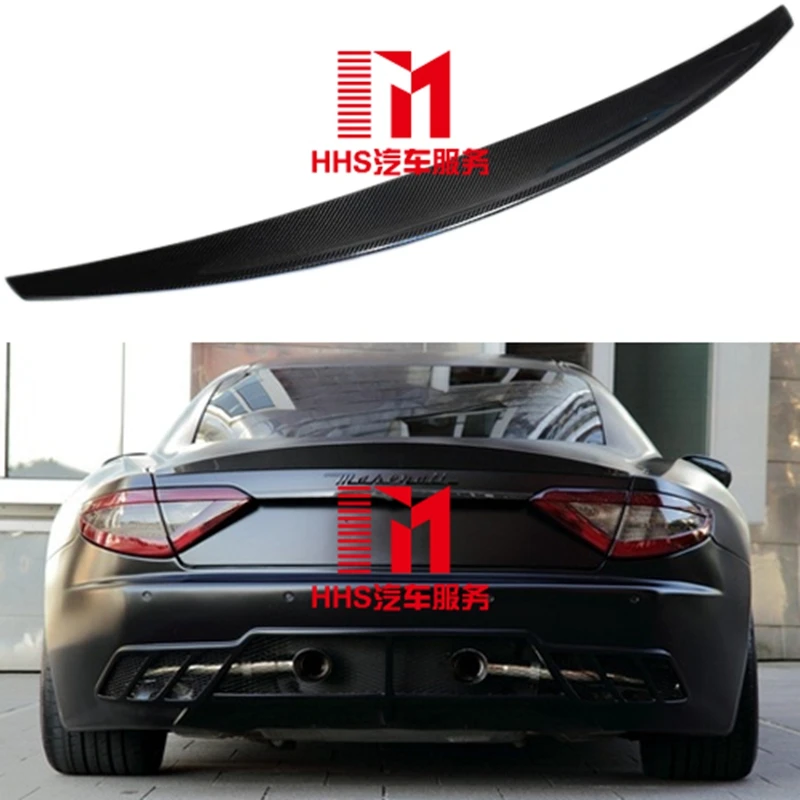 MONTFORD Car Styling Carbon Fiber Rear Spoiler Tail Trunk Wing For Maserati GranTurismo GT 2 Door 2006 2007 2008 2009 2010 2011