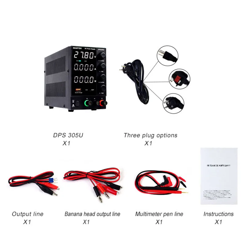 Wanptek Lab DC Voeding Verstelbare DPS3010U USB LED Display Bench Schakelende Voeding 30V 10A Regulator Stabilisator Bron