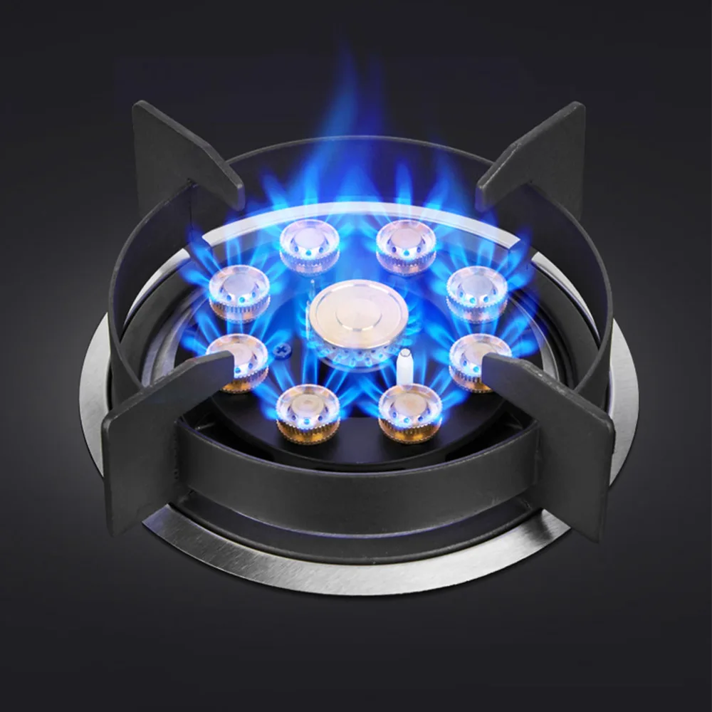 Kitchen Double Gas Burner Stove Built-in Cooktop Hob Gas Cooker Household Gas Panel Fogao Desktop Timing Function estufa de gas