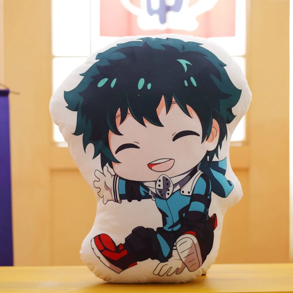 15/35/40/55Cm Mooie Anime Bakugou Katsuki Todoroki Shoto Midoriya Izuku Bolster Pluche Boku Geen hero Academia Kussen Cartoon Speelgoed