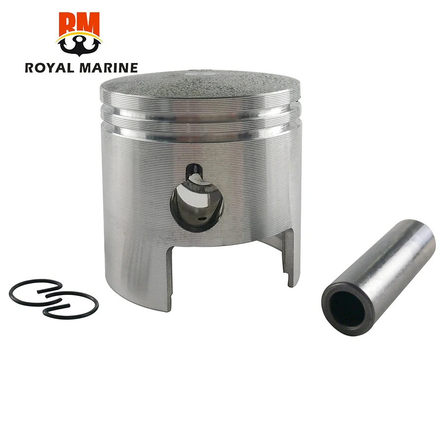 350-00001-0 Juego de anillos de pistón y pistón (Std) para Nissan Tohatsu 2 tiempos 18HP M18E con clip y pasador 350-00001-1 60MM