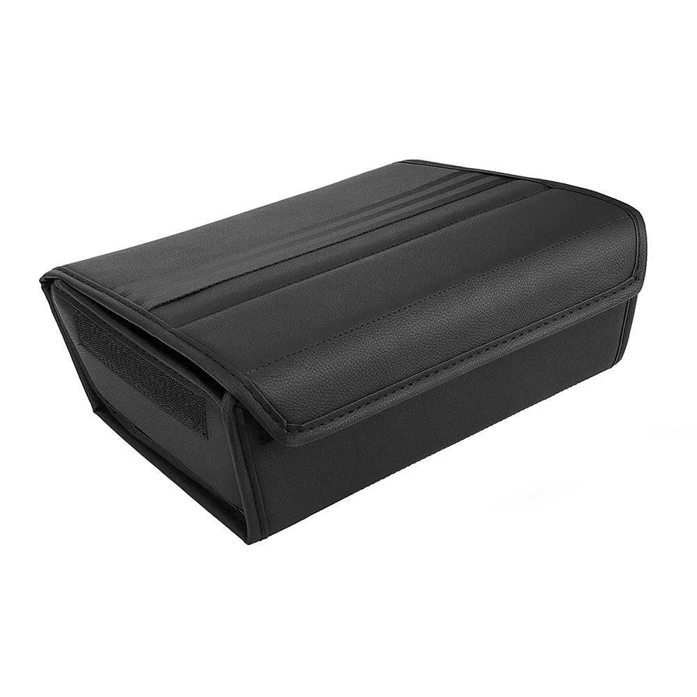 1 Piece  For Tesla Model Y Under Front Seat Storage Box PU Leather Organizer Box Car Modification Interior Accessories