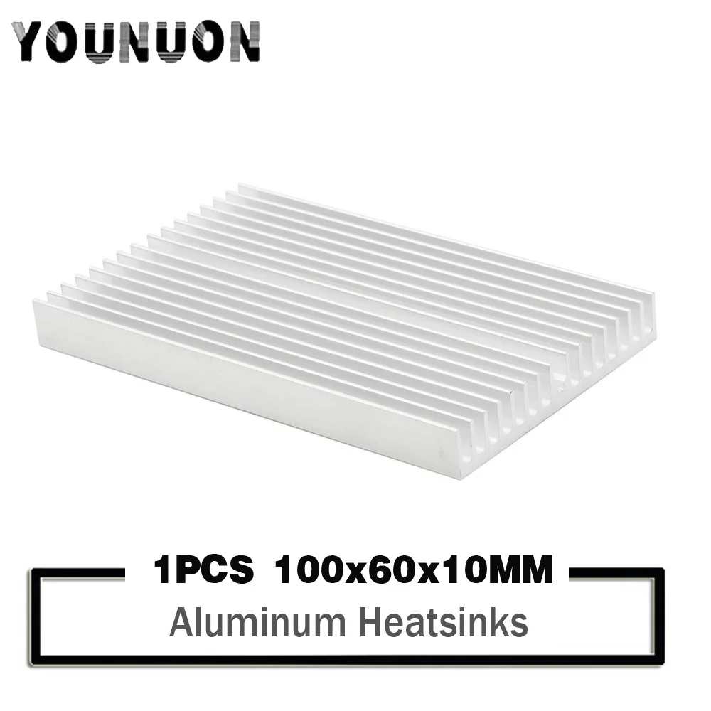 Heatsink 100x60x10mm Power Amplifier Aluminum Heatsink Heat sink Radiator Module Radiator Special for Cooling