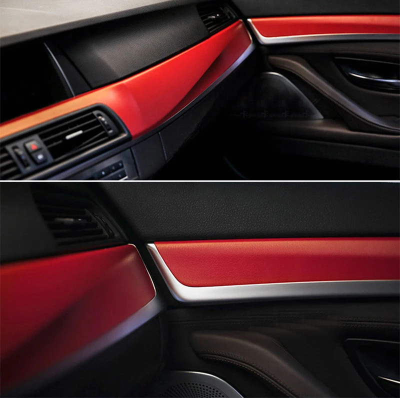 غرامة الحبوب الأحمر جلدية لينة اللمس الفينيل التفاف ورقة لفة لاصق وحدة التحكم الكمبيوتر غلاف لاصق للكمبيوتر المحمول سيارة ملصق لصائق التفاف #5