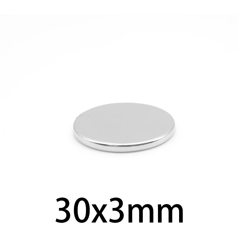 30x3 mm Strong Cylinder Rare Earth Magnet 30mmX3mm Round Neodymium Magnets 30x3mm Big Disc Magnet 30*3 mm