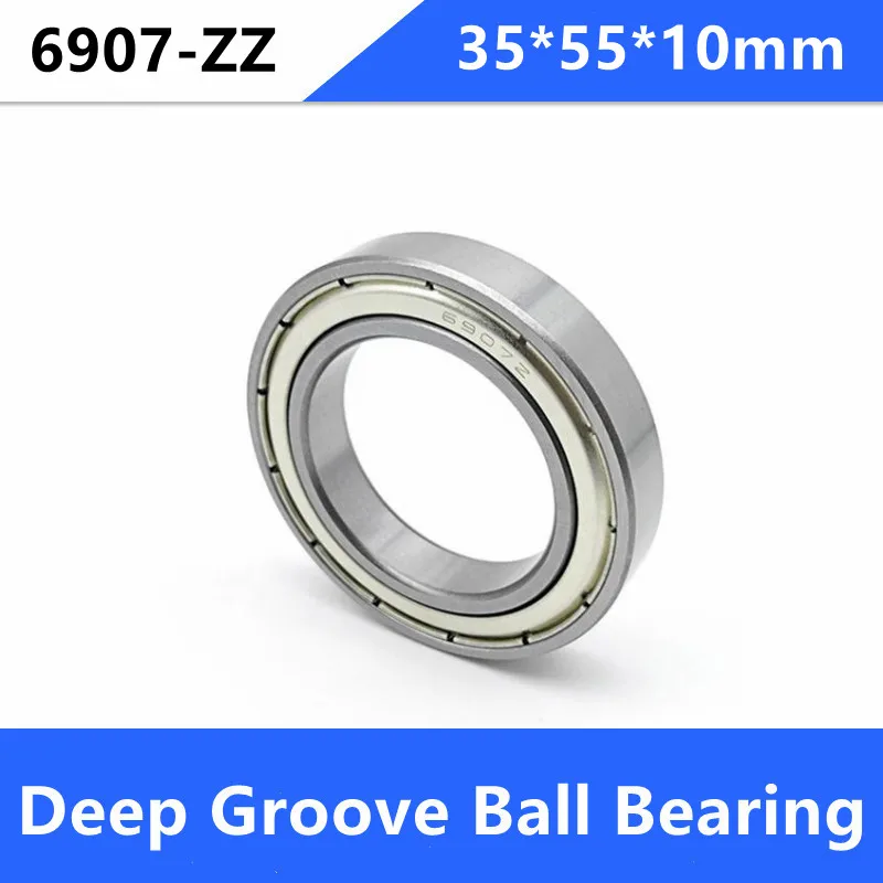 

50pcs/lot 6907ZZ 6907 6907Z 61907ZZ 35*55*10mm shielded deep groove ball bearings 35x55x10mm