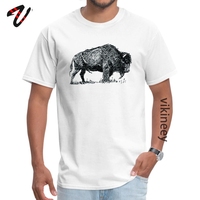 Manchester Buffalo Bison Familly Sketch Male Top T-shirts 2019 Discount Summer/Autumn O-Neck Venezuela Tops T Shirt T-Shirt