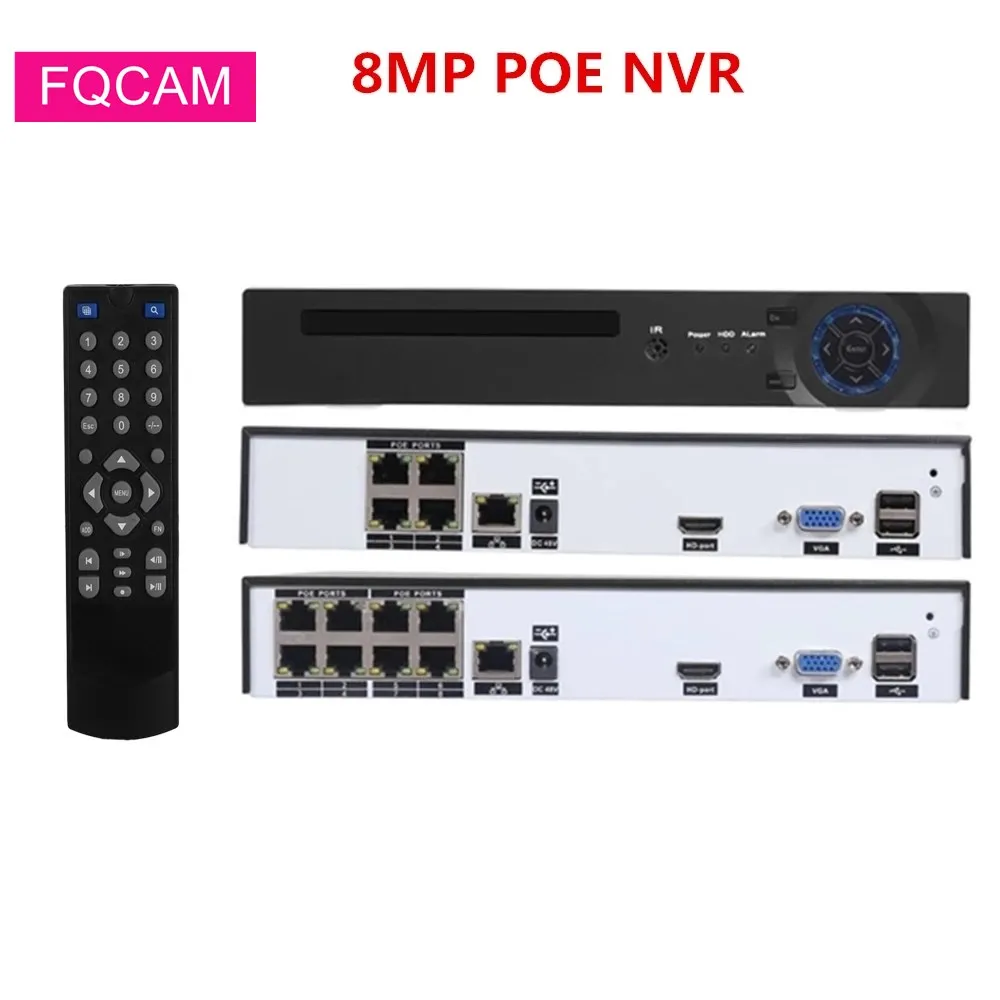 

H.265 8CH 4K POE NVR 8MP Recorder XMEYE ONVIF Motion Detection NVR for 2MP 4MP 5MP 8MP IP Surveillance Camera