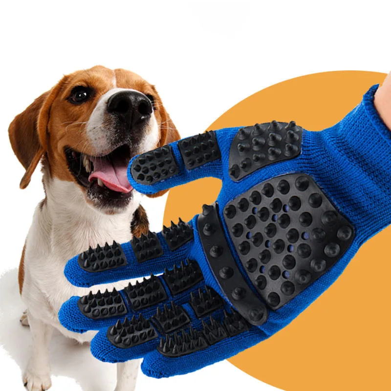 Cat Grooming Glove Dog Massage Comb Pet Gloves Bath Brush for Cats Clean Massage Hair Remover Brushes Pet Supplies