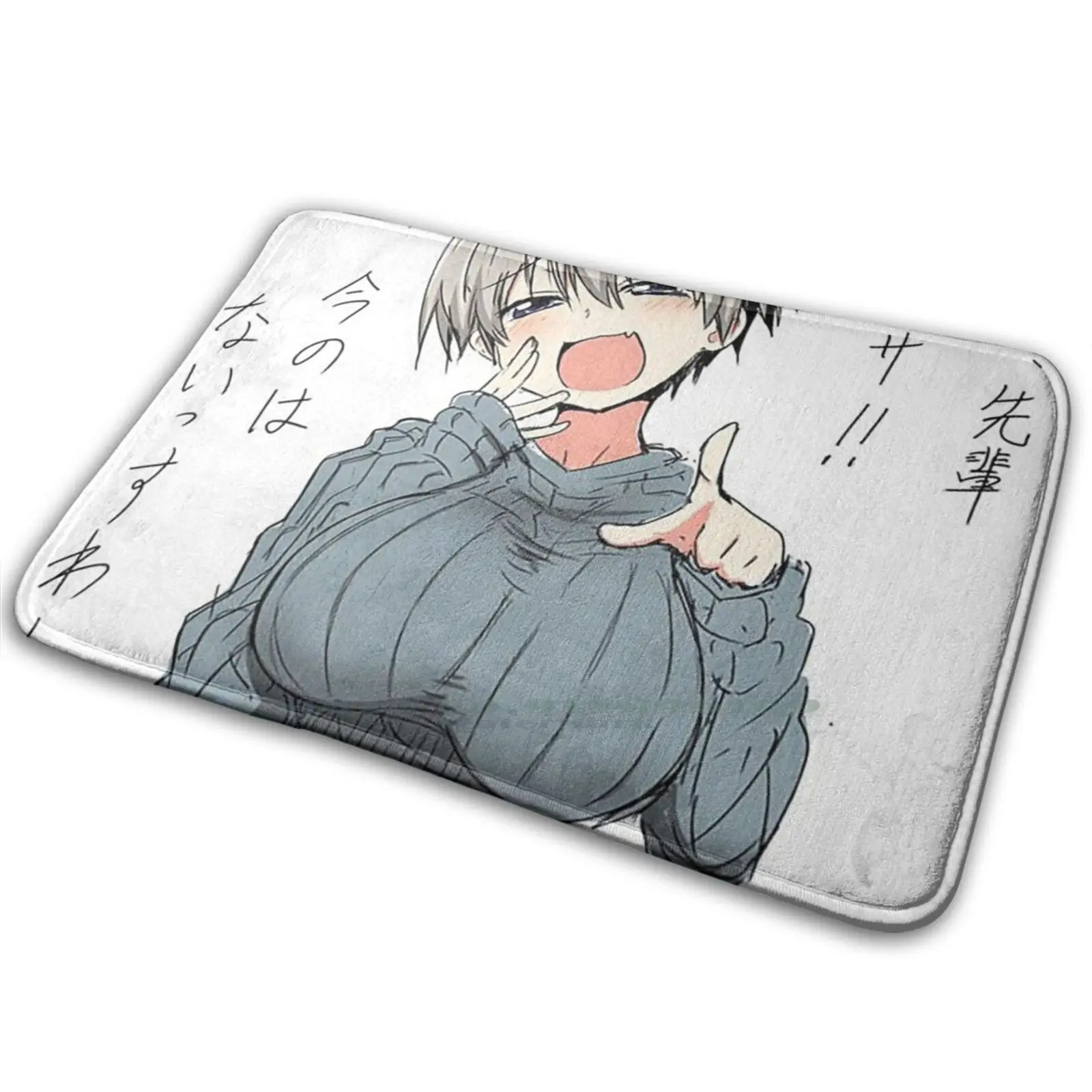 Design Uzaki - Chan Mat Rug Carpet Anti - Slip Bedroom Entrance Door Mat Cute Waifu Anime Manga Funny Cool Lewd Oppai Cooking Ma