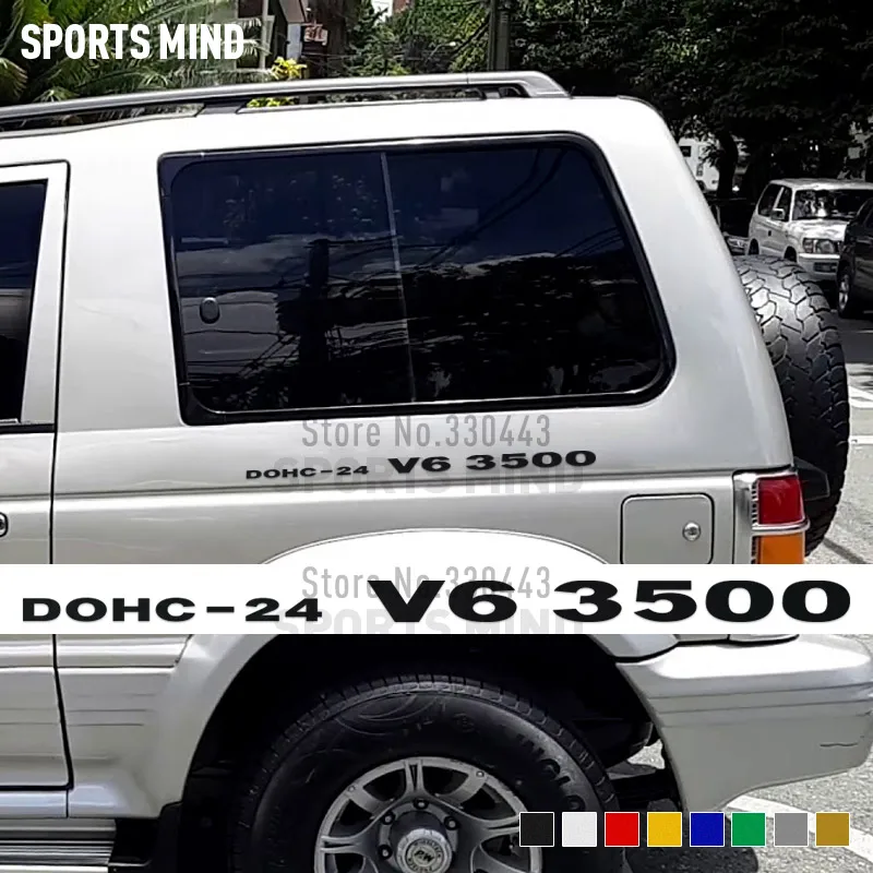 カーステッカーステッカー2 x DOHC-24 v6 3500,カーデカールシート 