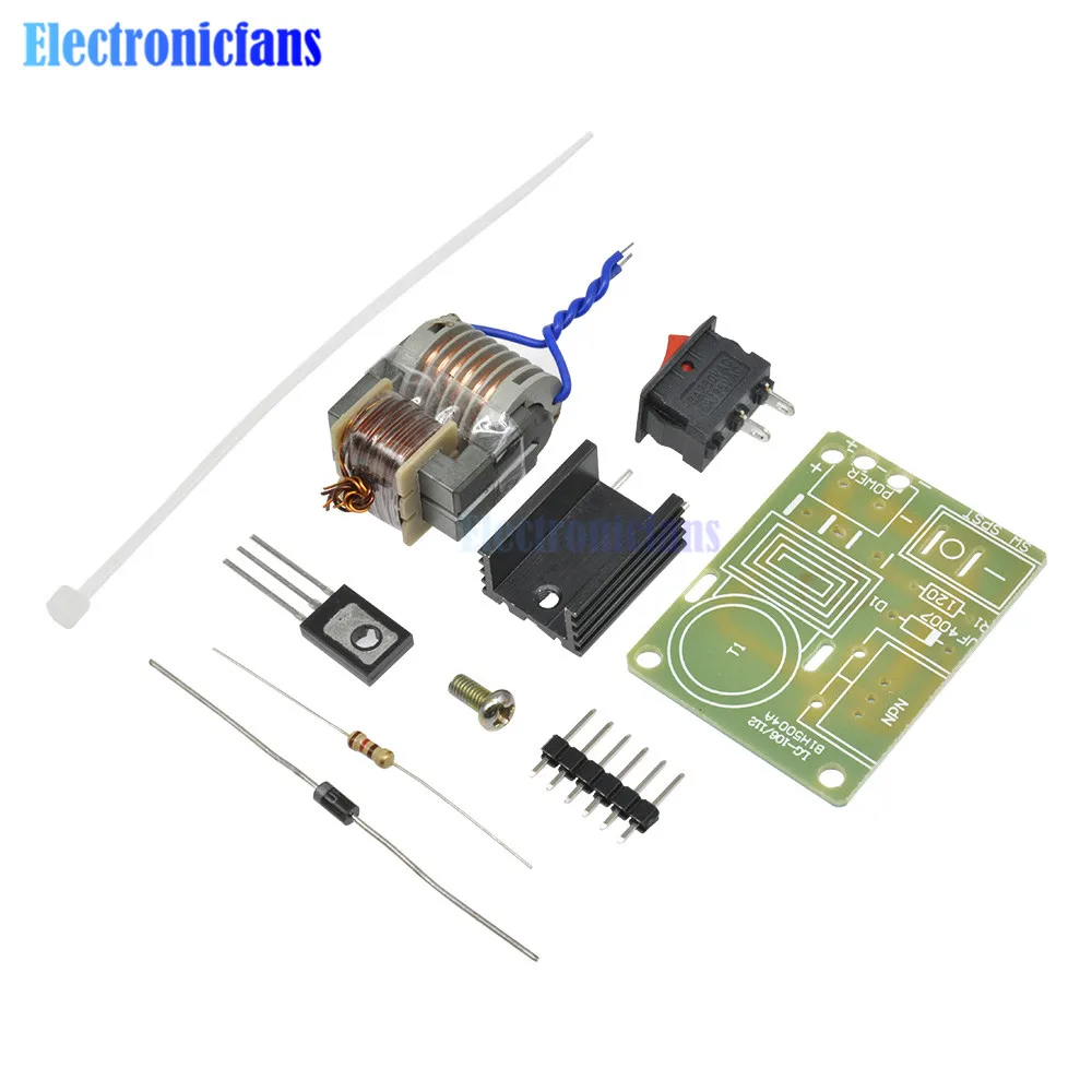 15KV High Frequency DC High Voltage Arc Ignition Generator Inverter Boost Transformer 3.7V Integrated Circuits Step Up 18650 DIY