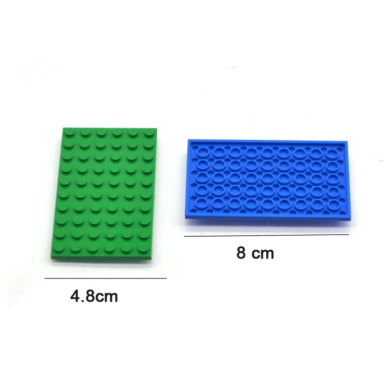 10pcs DIY Building Blocks Thin Figures Bricks 6x10 Dots 12Color Educational Creative Size Compatible With 3033 Toys for Children