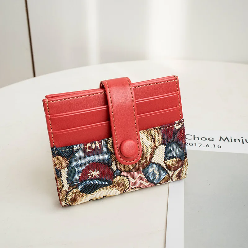 Women's 2020 card bag multi-card position ultra-thin lovely trend high-end compact female purse