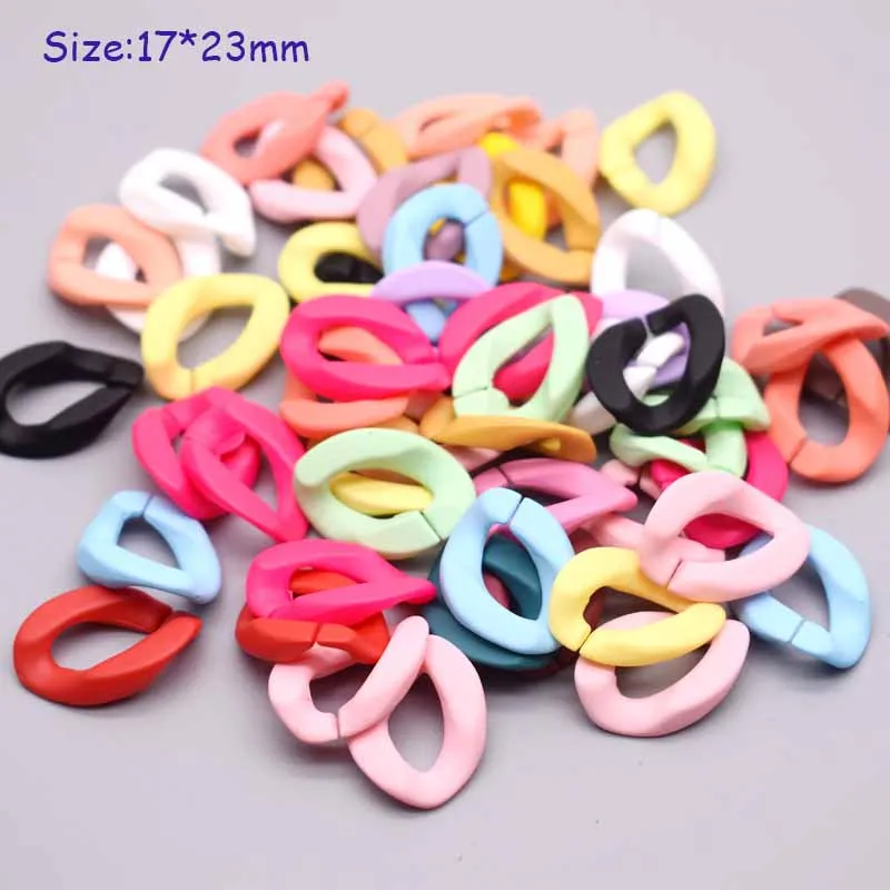 Wholesale Colorful Acrylic Combination Split Connector DIY Chains For Jewelry AccessNecklace Jewelry Accessorie Finding