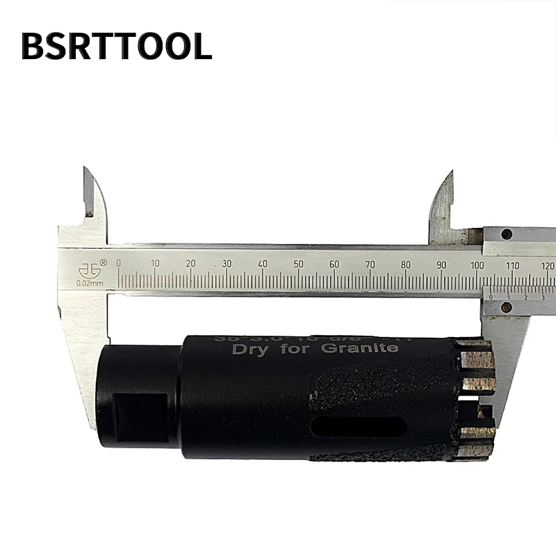 BSRTTOOL-broca de núcleo de diamante de 35mm con amoladora angular de rosca 5/8-11, para baldosas de cerámica de diamante, granito y mármol, 1 unidad