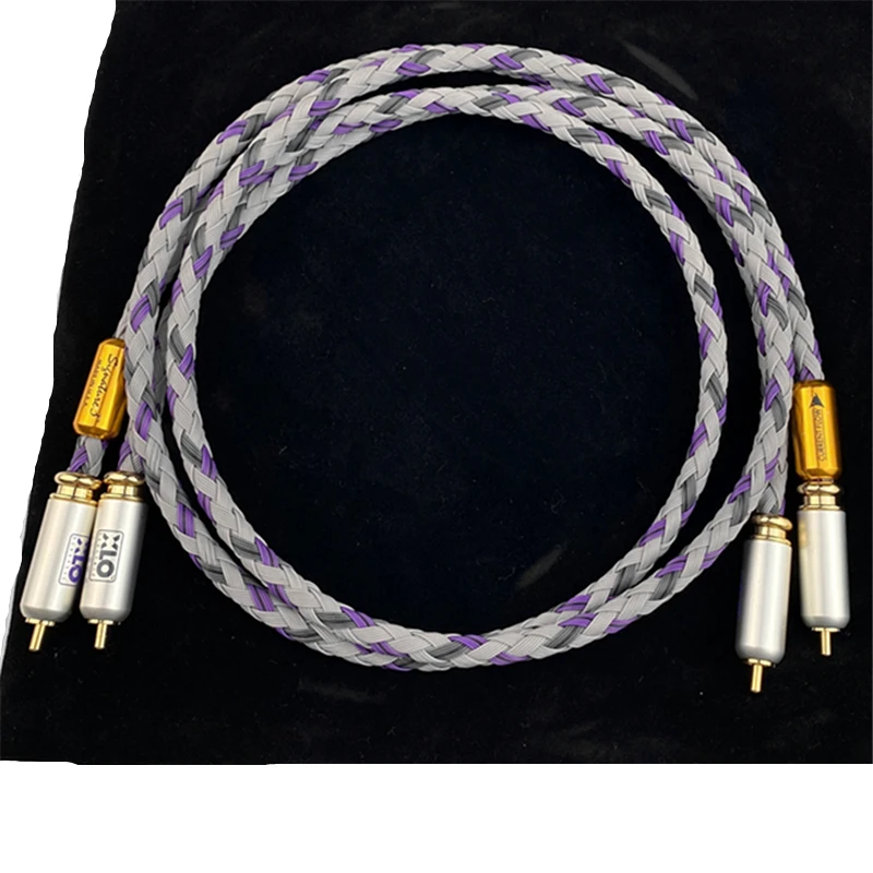 Kabel Audio HIFI XLO Signature S3-1 Singled-berakhir HiFi interkoneksi kabel RCA dengan konektor Jack RCA berlapis emas