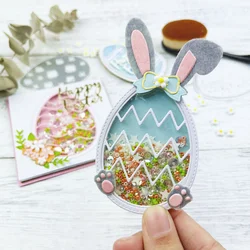 MangoCraft Easter Eggs Metal Cutting Dies DIY Scrapbooking Cutting Dies Embossed Decor Template Dies For Paper Cards Photo