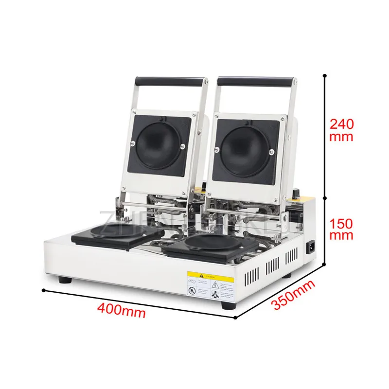 상업용 아이스크림 함부르크 머신, 더블 헤드 케이크 채우기, 거리 간식, 서양 레스토랑 장비, 홈 캐주얼 패스트 푸드