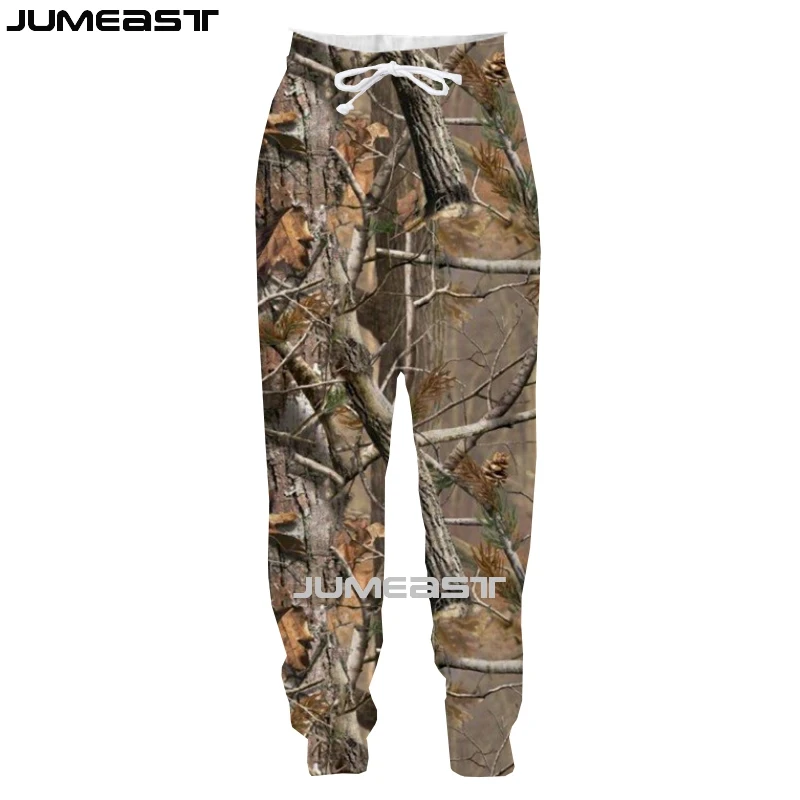 Jumeast Men Women 3D Reed Camouflage Hunting Oversized Streetwear  Casual Long Pants Sweatpants Fashion Spring Autumn Trousers