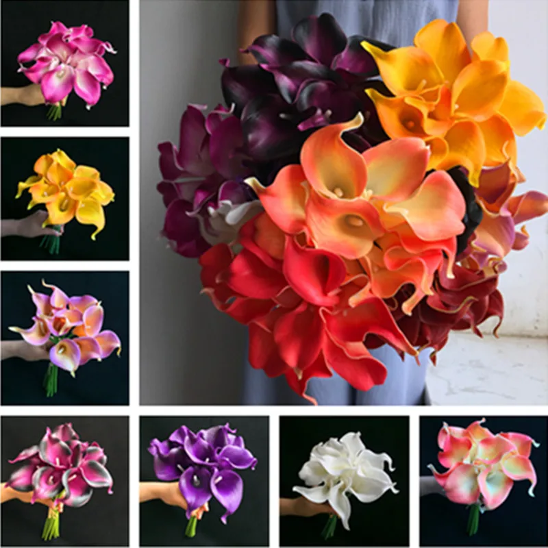 30pcs Real Touch Mini Callas Artificial Calla lily 13