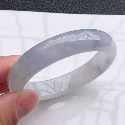 

Браслет Zheru, натуральный бирманский жадеит, светло-фиолетовый, 54-64 мм