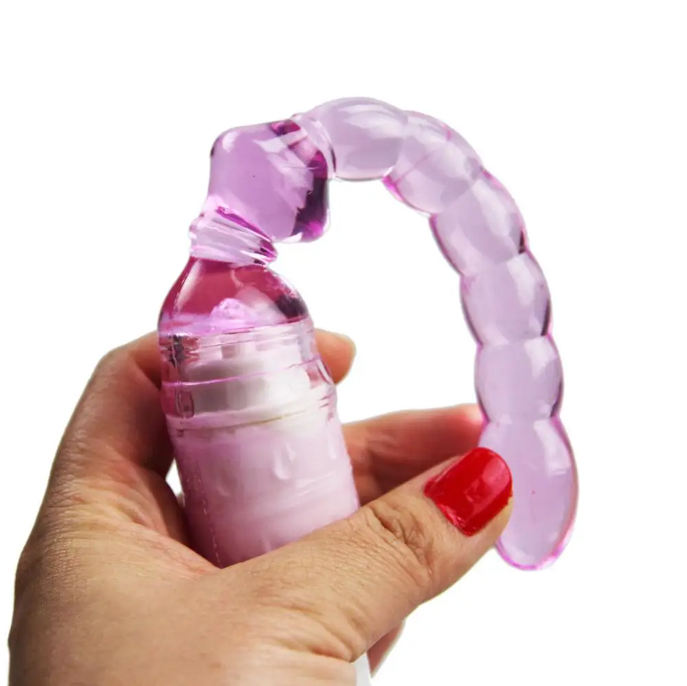 جهاز إستمناء ببطارية 1AA هزاز بخرز سحب منخفض الضوضاء يعمل على تحفيز G-spot ألعاب جنسية للبالغين للنساء