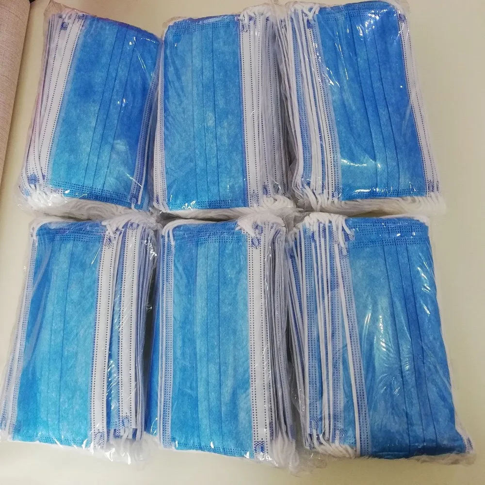 

Темно-синяя медицинская маска, хирургическая маска, 3-слойная маска для рта, одноразовая маска для лица, маски, Нетканая дышащая маска mascarilla