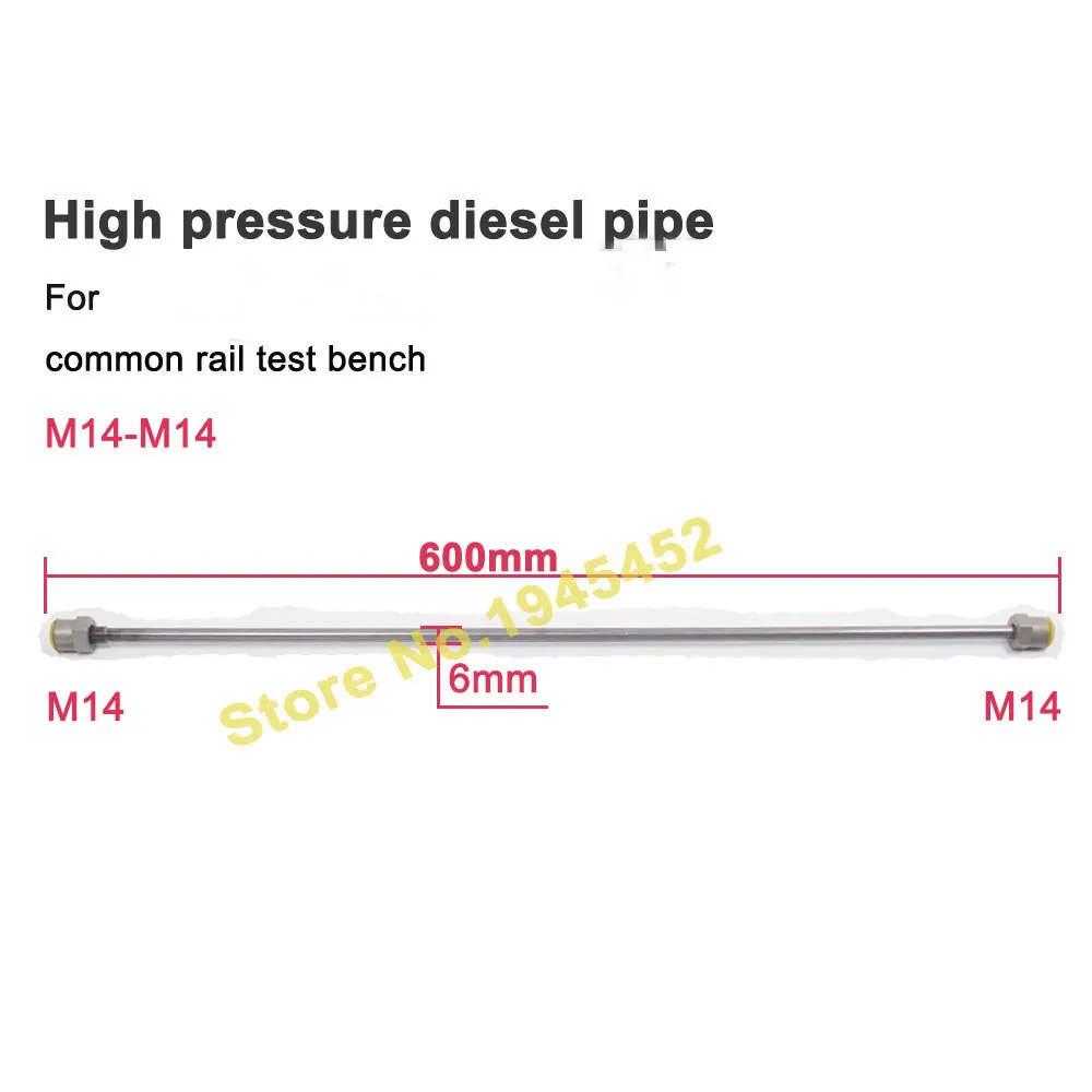 New Arrival!Common Type 6x2mm 60CM 80CM 100CM High Pressure Diesel Tube Pipe For Diesel Pump Test Bench, Diesel Test Bench Part