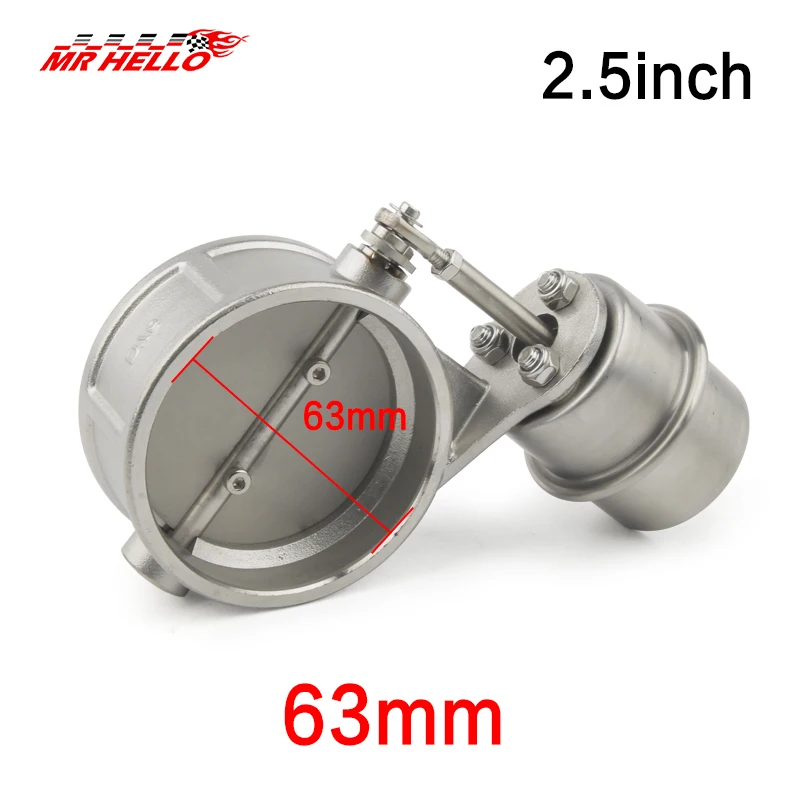 new 2\'\' 2.5\'\' 3\'\' Stainless Steel Exhaust Control Valve Cutout Set Vacuum Actuator CLOSED Style Pipe Pressure:About -2psi-5.5psi