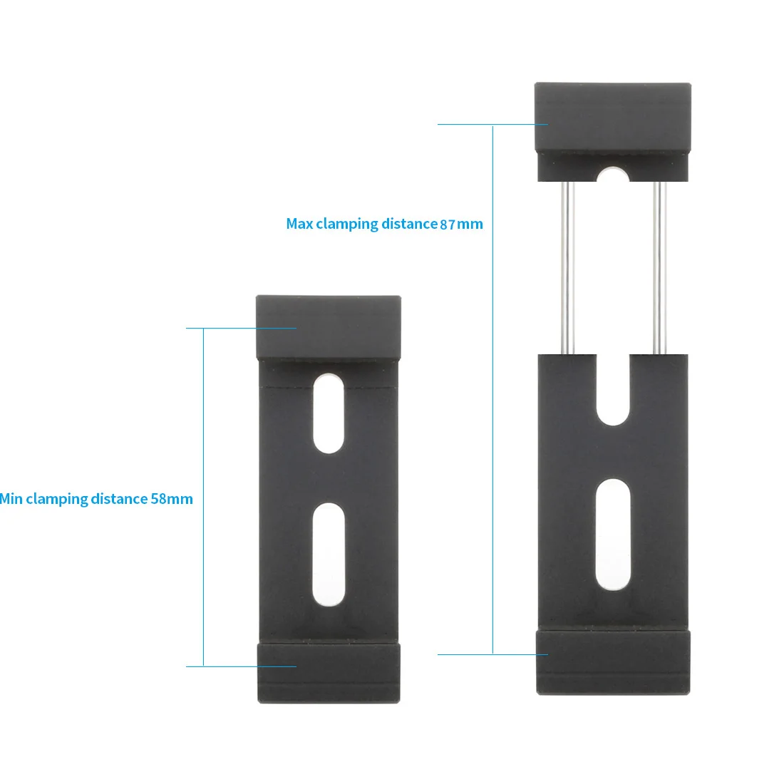 BGNing Aluminium Handy Stativ Halterung Klemmhalter Clip mit 1/4" Blitzschuh Halterung für Smartphone Vlog Licht Video Zubehör – Detail 23