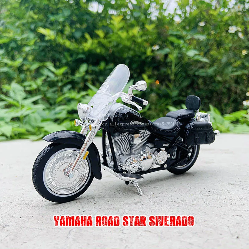 Maisto 1:18 Yamaha Road star original authorized simulation alloy motorcycle model toy car Static collection model