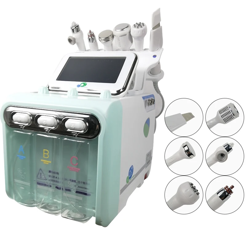 Advanced Version 6 in 1 Hydrogen Oxygen Small Bubble Beauty Machine, Deep Cleaning Skin Rejuvenation Moisturizing Instrument