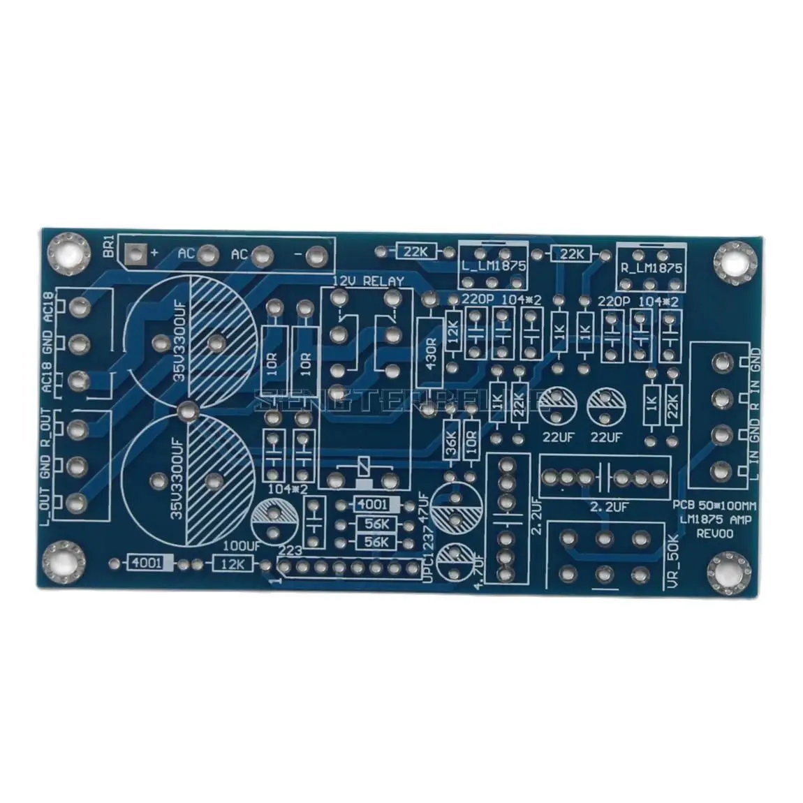 LM1875 HiFi Stereo Power Amplifier Board PCB With Speaker Protection Volume Adjustment