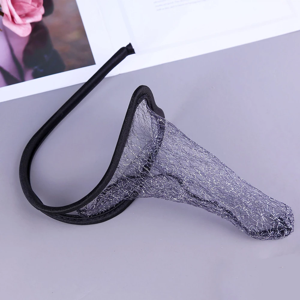 Sexy C-string Thong Invisible Underwear for Men Black Panties Nightwear Briefs