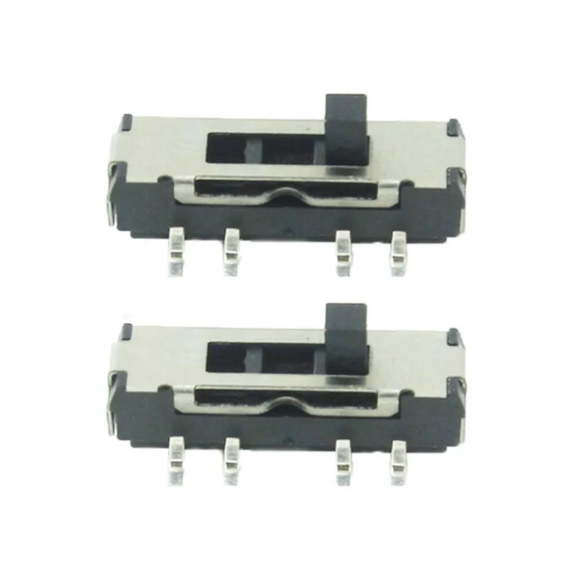 10pcs 8 Pin 8pins Mini Slide Switch 3Position Micro Slide Toggle Switch Limit Switch black